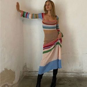 Viral VRG GIRL maxi crochet dress - size small